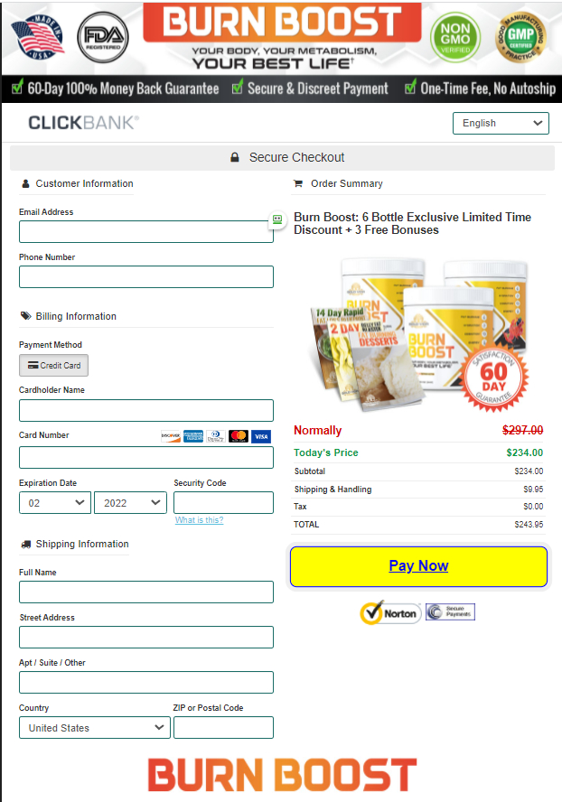 Burn Boost - Secure checkout