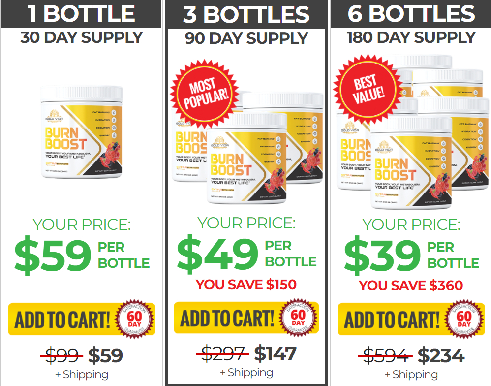 Burn Boost special offer